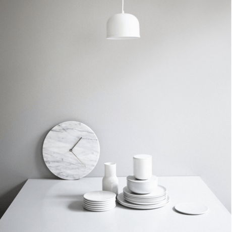 メニュー◆Menu◆Marble wall clock◆大理石の壁掛け時計、ホワイト◆Norm Architects