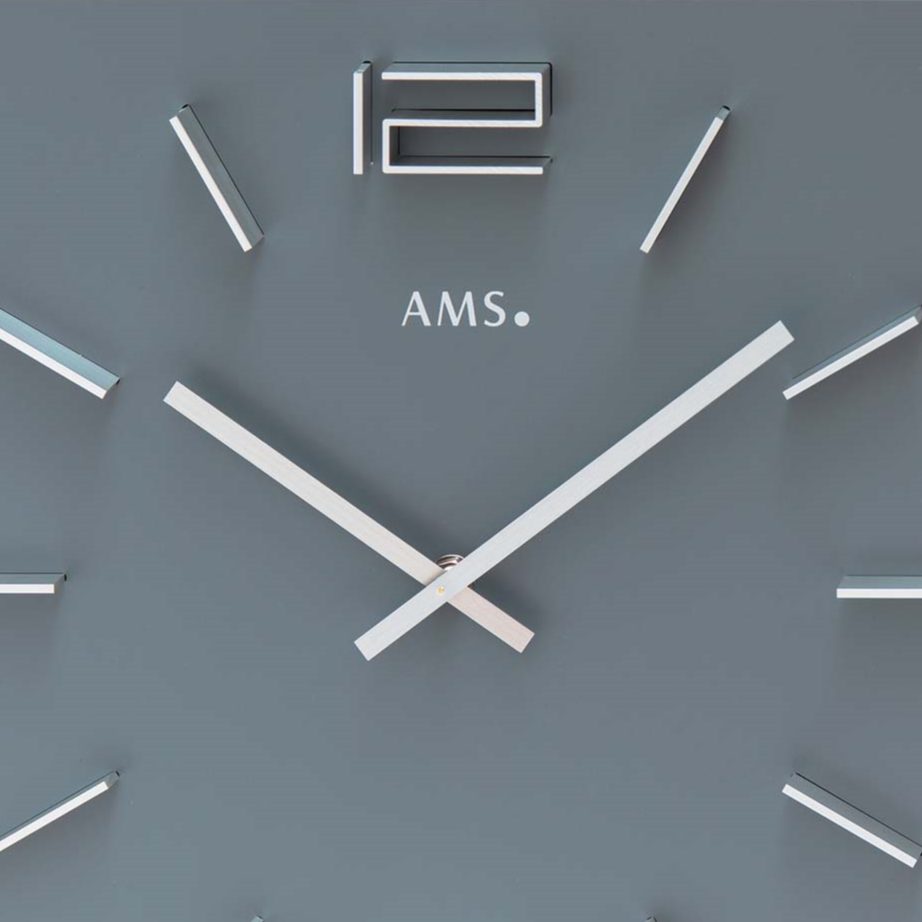 アームス ◇AMS 9594◇ブルー・グレーのラッカー仕上げ、掛け時計