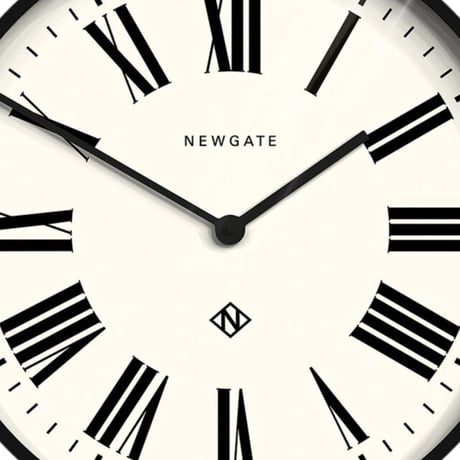 ニューゲート◆NEWGATE NUMONE148K◆ナンバーワンのイタリアの掛け時計 (53㎝)◆黒◆Number One Italian