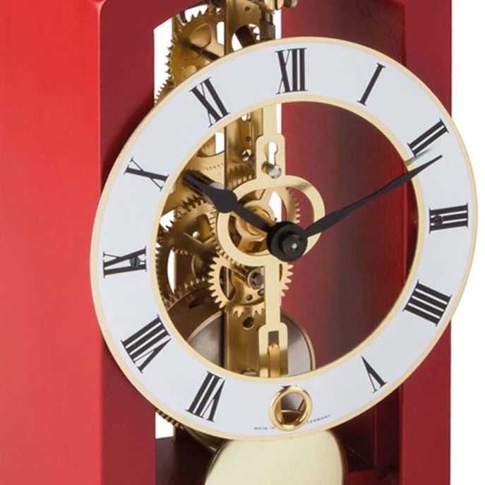 ヘルムレ◇HERMLE 23015-360721◇機械式振り子時計(赤)◇手巻き