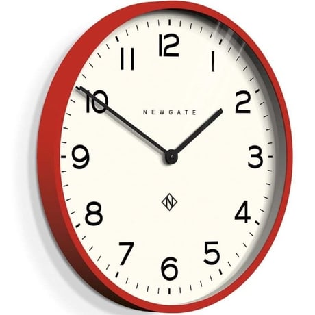 ニューゲート◆NUMONE149FER◆ナンバーワンエコークロック  大型掛け時計 (赤、53㎝)◆Number One Echo Clock