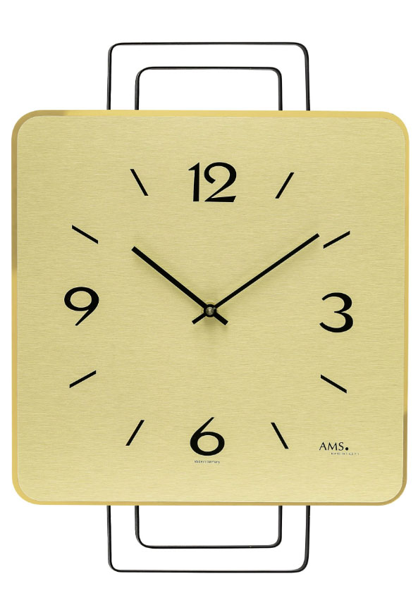 アームス ◇AMS 9691◇真鍮文字盤掛け時計◇クォーツ