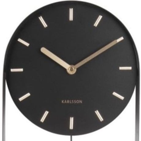 カールソン◆KARLSSON KA5822BK◆デザイン 振り子チャーム掛け時計(黒)◆Pendulum Charm