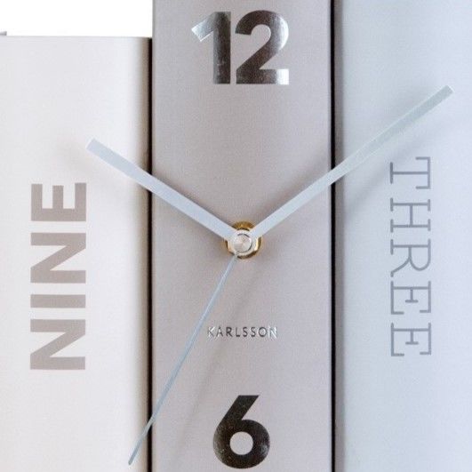 【新品】Karlsson 置き時計 グレー Amazon.co.jp: カールソン置時計、スチール、グレー、ワンサイズ