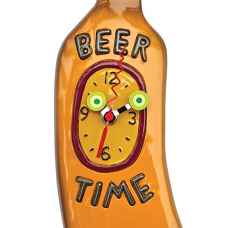 アレン デザイン スタジオ◆P1710◆ "Beer Time" ビール瓶/振り子時計◆ALLEN DESIGN  STUDIO