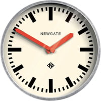 ニューゲート◆Newgate LUGG667GALR◆赤の針の掛け時計 (30㎝)◆The Luggage Galvanised Wall Clock