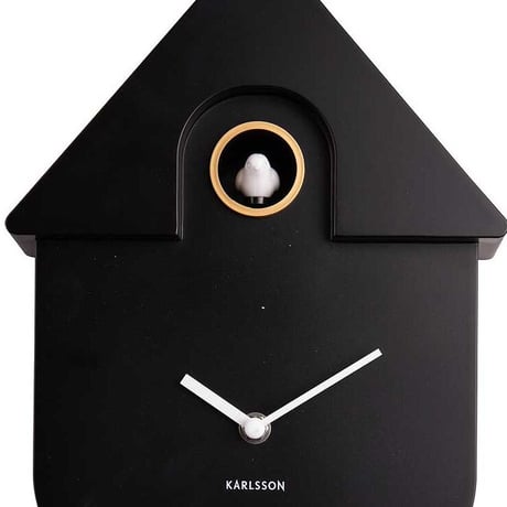 カールソン◆Karlsson KA5768BK◆カッコウ時計・鳩時計・壁掛け時計◆黒◆Cuckoo House Clock