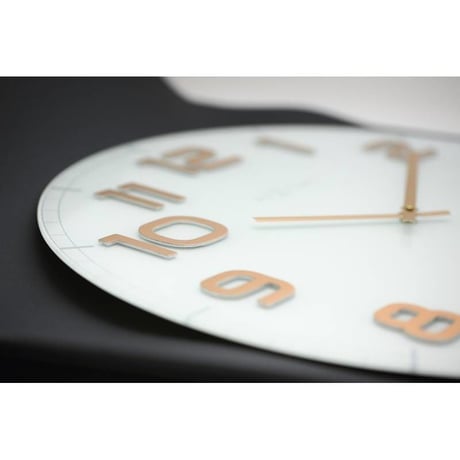 NEXTIME◆NEXT  3105WC◆クラッシィラージ壁掛け時計(白×G)◆ø50 cm x 3,5 cm◆Classy Large