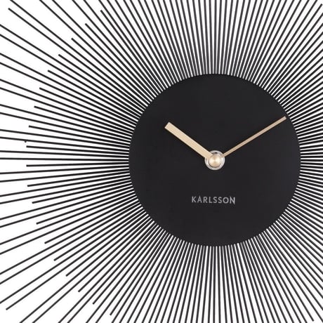 カールソン◆KARLSSON KA5817BK◆デザイン 掛け時計(黒)◆45㎝◆Peony Wall Clock
