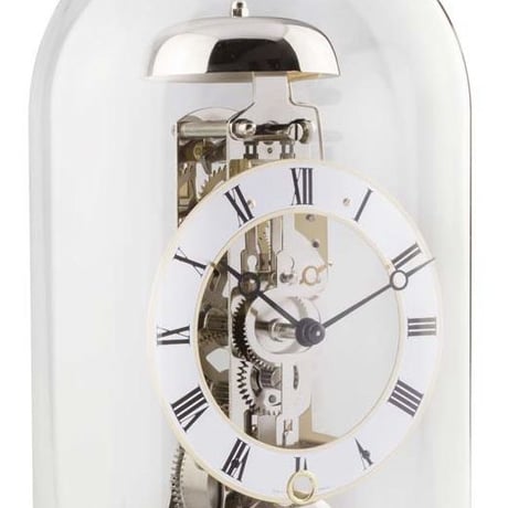 ヘルムレ◆Hermle 23019-740791◆ガラスドーム  置き時計◆ドイツ製手巻きムーブメンント（14日巻き）
