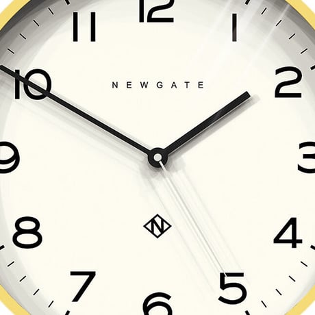 ニューゲート◆Newgate NUMTHR129CHY◆イエロー掛け時計 (37㎝)◆ナンバースリーエコー ウォールクロック
