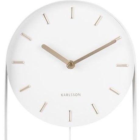 カールソン◆KARLSSON KA5822WH◆デザイン 振り子チャーム掛け時計(白)◆Pendulum Charm