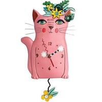 アレン デザイン スタジオ◇P1306◇消防車と犬の消防士/ 振り子時計