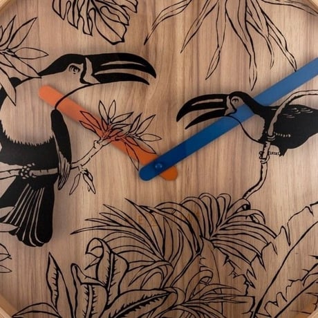 NEXTIME◆NEXT-3230◆Tropical Birds 掛け時計◆Tropic Like Nextime