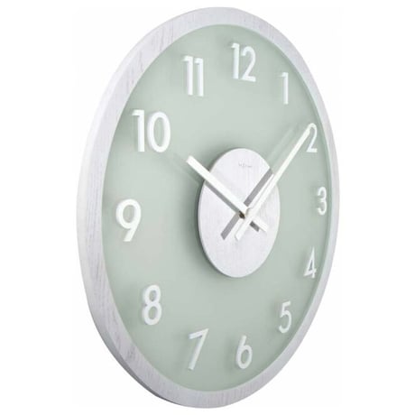 NEXTIME◆NEXT  3205WI◆ネクスタイム 曇らされた木掛け時計◆Ø50cm◆FROSTEDWOOD