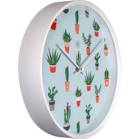 NEXTIME◆NEXT  7348◆ネクスタイム サボテン掛け時計◆Ø30cm◆CACTUS