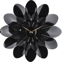 カールソン◆KARLSSON  KA5731BK◆フラワーパワー掛け時計◆60cm◆ブラック