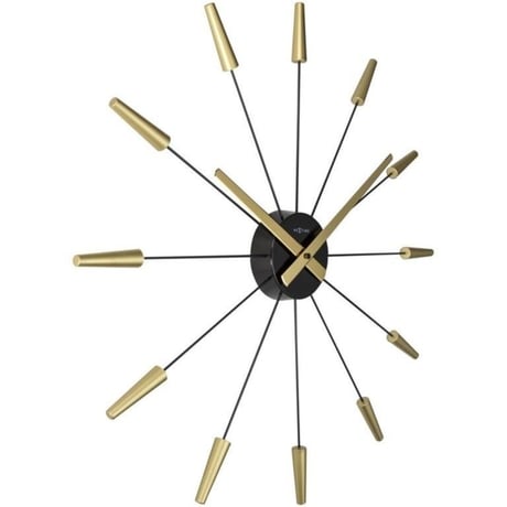 NEXTIME ◆NEXT 2610GO◆ゴールド プラグ掛け時計(ブラック)◆Plug Inn【正規輸入品】