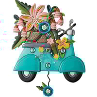 振り子時計　消防車と犬　Allen design 振り子時計 消防車と犬 Allen design