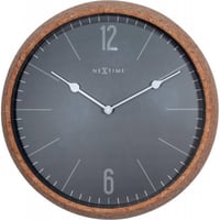 NEXTIME◆NEXT  3509GS◆コルク 壁掛け時計◆ø 30 cm x 8,4 cm◆Cork＆Grey