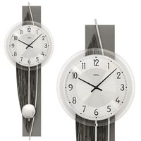 アームス ◇AMS 9652◇デザイン掛け時計◇放射線と人口宝石（シルバー