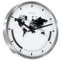 ヘルムレ◆Hermle   30504-002100◆ワールドタイムクロック、AIRPORT 掛け時計 ◆ドイツ製クォーツムーブメント