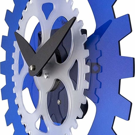 NEXTIME◆NEXT NE-3241BL◆ムービングギア 壁掛け時(ブルー)◆MOVING GEARS