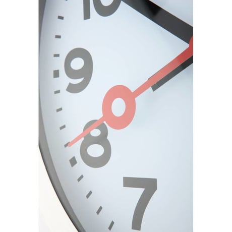NEXTIME◆NEXT 3998ar◆"STATION"ステーション 壁掛け時計(白)◆19 cm◆サイレントクォーツ