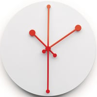 アレッシィ◆ALESSI Dotty Clock◆ドッティクロック、デザイン掛け時計 (ホワイト)◆Abi Alice