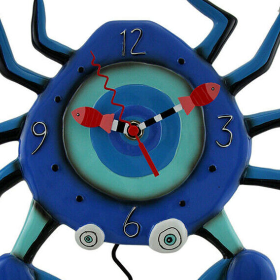 アレン デザイン スタジオ P1654 青い蟹のデザイン/掛け時計