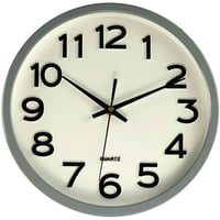 JVD◆HX2413.1◆シンプルウォールクロック 壁掛け時計 (ホワイト)◆チェコ共和国、東欧時計