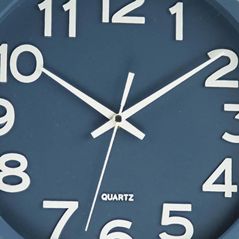 JVD◇HX2413.1◇シンプルウォールクロック 壁掛け時計 (ブルー