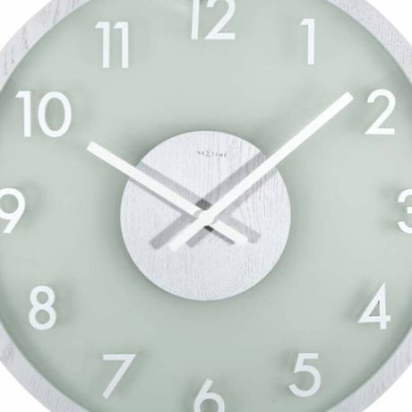 NEXTIME◆NEXT  3205WI◆ネクスタイム 曇らされた木掛け時計◆Ø50cm◆FROSTEDWOOD