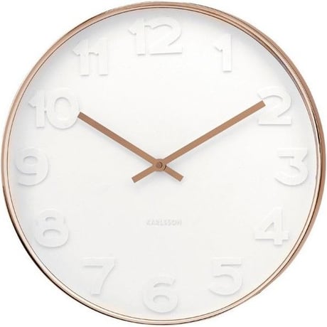 カールソン◆KARLSSON KA5587◆ミスターホワイト 掛け時計(51cm)◆Mr White Numbers Wall Clock