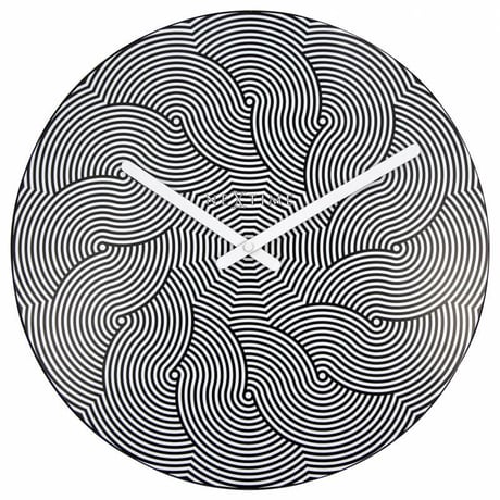 NEXTIME◆NEXT 3132◆ウェーブ・壁掛け時計◆Ø 40cm◆Wanduhr Waves