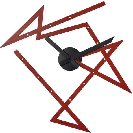 アレッシィ◆Alessi Clock Time Maze DL01 R◆アレッシィ Time Maze デザイン掛け時計◆デザイナー:Daniel Libeskind