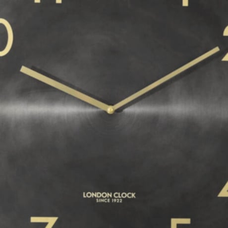 ロンドンクロック◆LONDON CLOCK 01291◆アーバンラックス壁掛け時計◆黒◆クォーツムーブメント