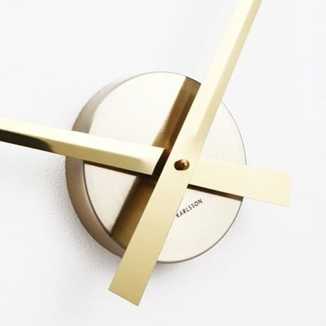カールソン◆KARLSSON  KA5516GD◆リトルビッグタイム(回転径77,5cm)ゴールド◆Little Big Time Clock - Gold