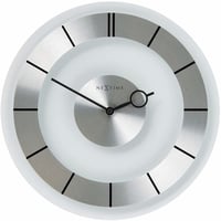 NEXTIME◆NEXT  2790◆"Retro"レトロ壁掛け時計◆Ø31 cm x 3.6 cm◆シルバー