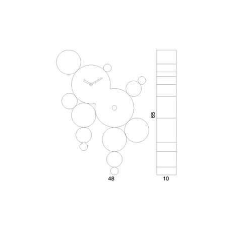 CUCUBALL◆PROG2315WRM◆丸いオブジェのカッコウ時計 (暖かい色)◆ Manuel Barbieri