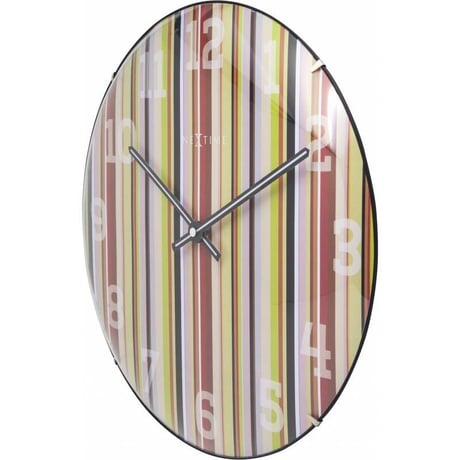 NEXTIME◆NEXT  3168◆"Smithy Dome"鍛冶屋のドーム掛け時計◆35 cm◆レトロ、ストライプ