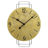 真鍮製掛時計 クオーツムーブメント アームス ◇AMS 7301◇真鍮とガラスの 振り子時計◇クォーツ