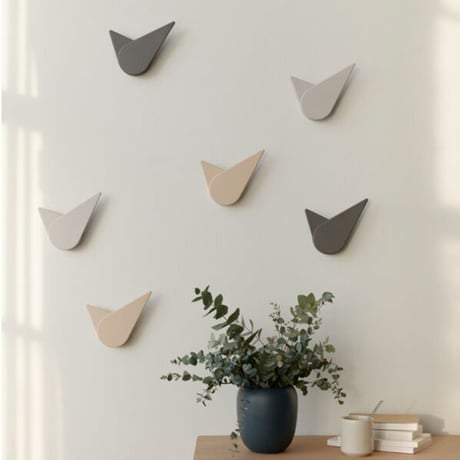 ステルトン◆STELTON Birdie wall clock◆バーディー掛け時計 (ダークグレー)◆ボッチャー＆カイザー