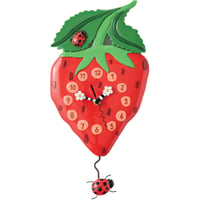 アレン デザイン スタジオ◆6018048◆Berry Sweet Strawberry 振り子壁掛け時計◆ALLEN DESIGN  STUDIO