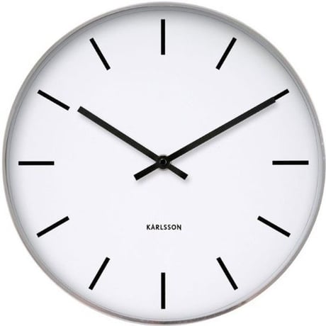 カールソン◆KARLSSON  KA4379◆ステーションクラシック掛け時計(ホワイト)◆Station Classic Wall Clock