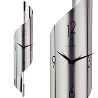 ヘルムレ◆Hermle 70944-002200◆螺旋形ステンレス 掛け時計◆ドイツ製クォーツムーブメント