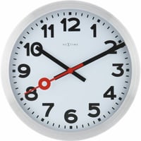 NEXTIME◆NEXT 3999AR◆"STATION"ステーション 壁掛け時計(白)◆35 cm◆サイレントクォーツ