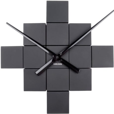 カールソン◆KARLSSON  KA5698BK◆キュービッククロック(ブラック)◆DIY Cubic Wall Clock