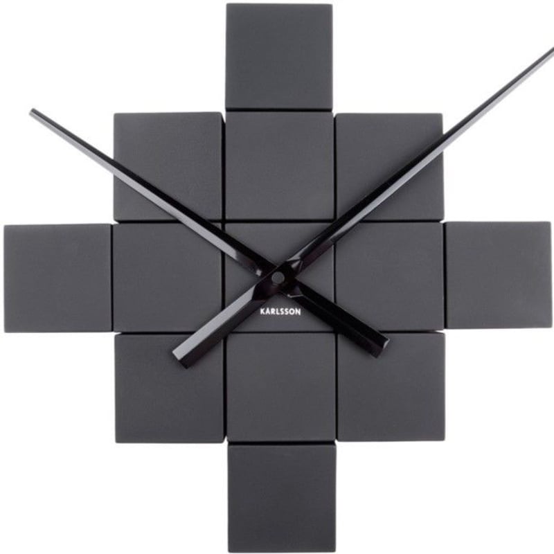 カールソン◇KARLSSON KA5698BK◇キュービッククロック(ブラック