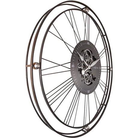 NEXTIME◆NEXT 3260ZI ◆ローマンギア掛け時計◆Ø90.5cm(特大サイズ)◆ROMAN GEAR
